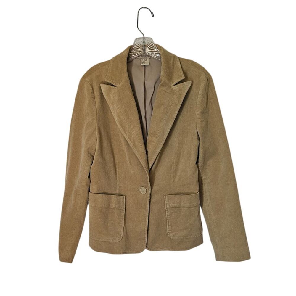 Massini Stretch Women's Size 10 Corduroy Blazer One Button Jacket